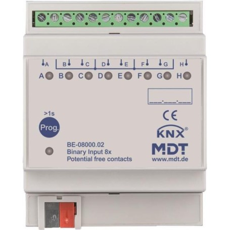 MDT BE-08000.02 Binäreingang 8-fach, 4TE, REG (BE-08000.02)