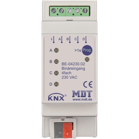 MDT BE-04230.02 Binäreingang 4-fach, 2TE, REG (BE-04230.02)