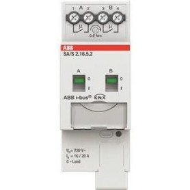 ABB Stotz S&J Schaltaktor 2fach, 16A, C-Last SA/S2.16.5.2 (2CDG110265R0011)