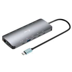 i-tec Metal USB-C Nano 3x Display Dock, 2x HDMI 1x USB-C video + Power Delivery 140W (C31NANOTRIPLEDOCKPD)