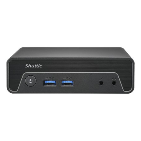 Shuttle Nano PC NE10N PC con dimensioni 0,6 l Nero N100 Intel SoC