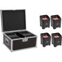 EUROLITE Set 4x AKKU UP-4 Entry QCL Spot + Case (20000934)