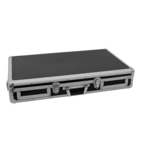 Roadinger 30125342 custodia per attrezzatura audio Controllo per DJ Custodia rigida Legno compensato Nero, Argento