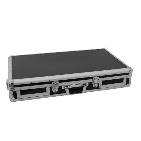 Roadinger 30125342 custodia per attrezzatura audio Controllo per DJ Custodia rigida Legno compensato Nero, Argento