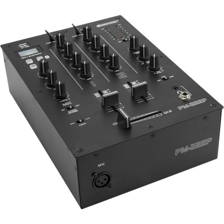 OMNITRONIC PM-222P 2-Kanal-DJ-Mixer mit Player (10006824)