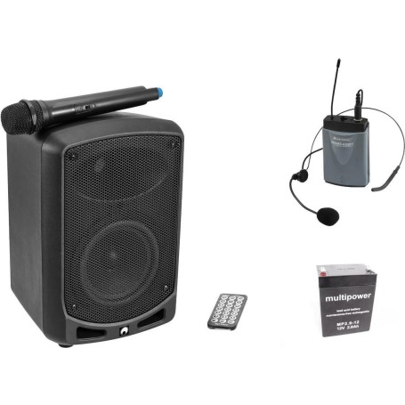 OMNITRONIC Set WAMS-65BT + Taschensender inkl. Headset + Akku (20000567)