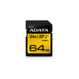 ADATA Premier ONE 64 GB SDXC UHS-II Classe 10 (ASDX64GUII3CL10-C) ADATA Premier ONE 64 GB SDXC UHS-II Classe 10 (ASDX64GUII3CL10-C)