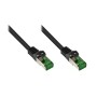Alcasa 8062-H020S cavo di rete Nero 2 m Cat6a S/FTP (S-STP)