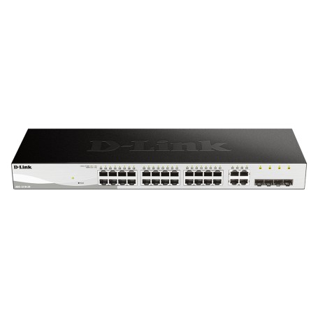 D-Link DGS-1210-28 switch di rete Gestito L2 Gigabit Ethernet (10/100/1000) 1U Nero