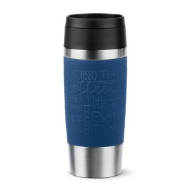 EMSA Travel Mug Classic N2020300 tazza da viaggio 360 ml Nero, Blu, Acciaio inox Acciaio inox