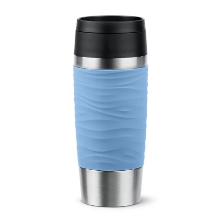 EMSA Travel Mug Waves 36 ml Blu, Acciaio inox (N2021300)
