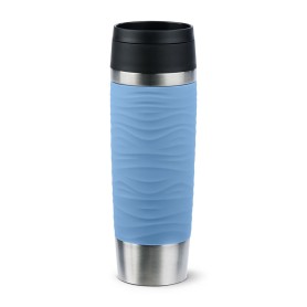 EMSA Travel Mug Waves Grande 500 ml Blu, Acciaio inox (N2022600)
