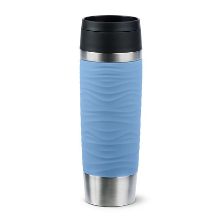 EMSA Travel Mug Waves Grande 500 ml Blu, Acciaio inox (N2022600)