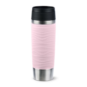EMSA Travel Mug Waves Grande 500 ml Rosa, Acciaio inox (N2022700)