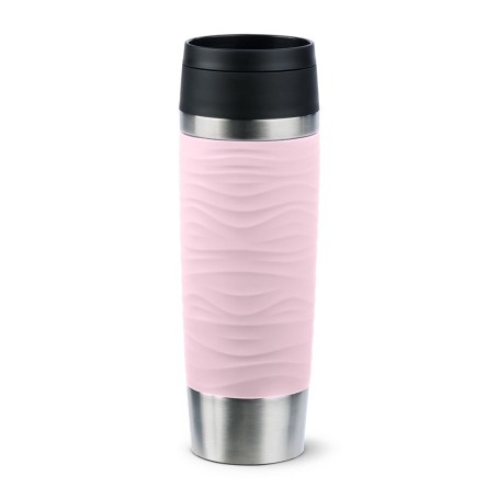 EMSA Travel Mug Waves Grande 500 ml Rosa, Acciaio inox (N2022700)