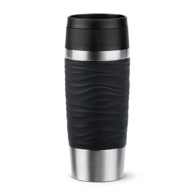 EMSA Travel Mug Waves 36 ml Nero, Acciaio inox (N2021200)