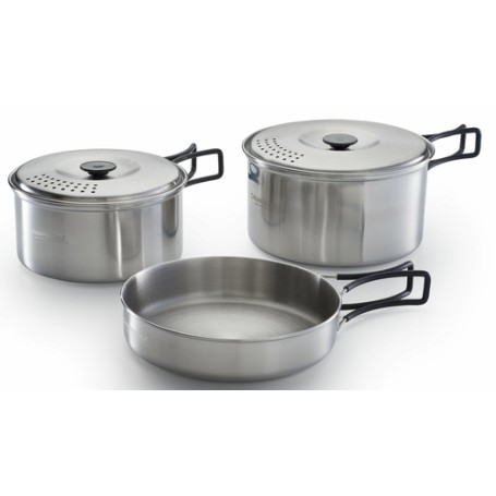 Campingaz 2197184 set di stoviglie da camping Acciaio inox
