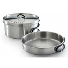 Campingaz Topf-Set Trekking Kit 3-teilig edelstahl 1 Topf+ 1 Deckel+ 1 set di stoviglie da camping Acciaio inox (2197185)