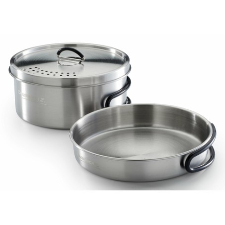 Campingaz Topf-Set Trekking Kit 3-teilig edelstahl 1 Topf+ 1 Deckel+ 1 set di stoviglie da camping Acciaio inox (2197185)