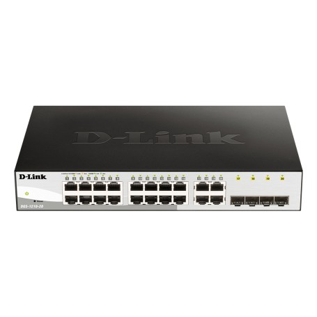 D-Link DGS-1210-20 switch di rete Gestito L2 Gigabit Ethernet (10/100/1000) 1U Nero