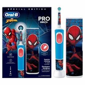 Oral-B Vitality Pro Kids Spiderman Bambino Spazzolino rotante-oscillante Blu, Rosso (8006540773390)