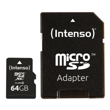Intenso 64GB MicroSDHC memoria flash MicroSDXC Classe 10 (3413490)