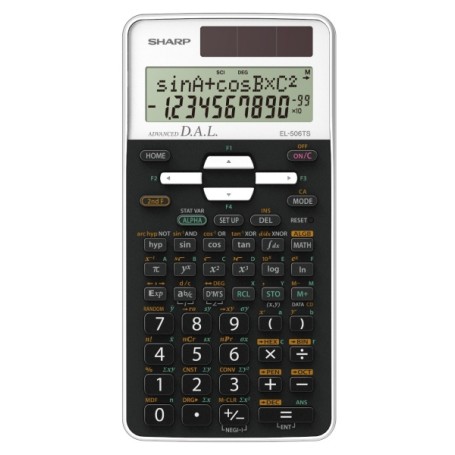 Sharp EL506TSBWH calcolatrice Tasca Calcolatrice scientifica Nero, Bianco (SH-EL506TSBWH)