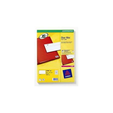 Avery L7551-25 etichetta per stampante Trasparente (L7551-25)