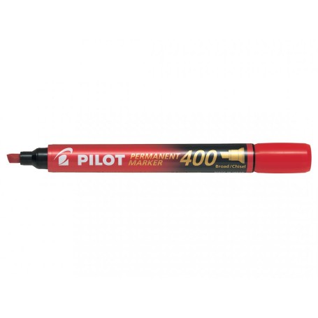 Pilot Permanent Marker 400 evidenziatore 1 pz Punta smussata Rosso (002712)