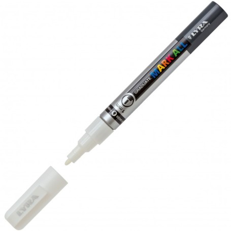 Lyra Graduate Mark All marcatore permanente Punta a ogiva/sottile Bianco 6 pz (L6810001)