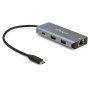 StarTech.com Hub USB-C a 3 porte con Gigabit Ethernet RJ45 GbE - 2x USB-A, 1x USB-type C - Adattatore SuperSpeed 1 (HB31C2A1CGB)