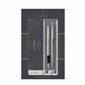 Parker 2093258 Set di penne Nero, Argento 2 pz (2093258)