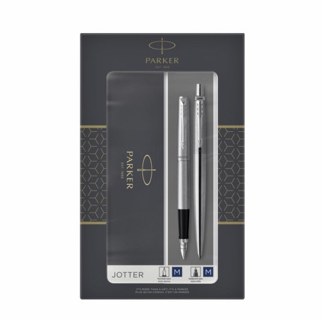 Parker 2093258 Set di penne Nero, Argento 2 pz (2093258)
