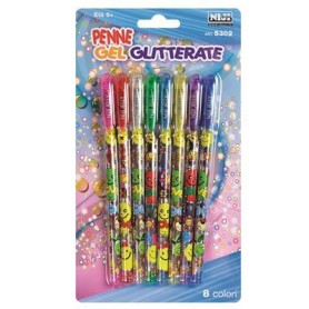 Niji 5302 penna gel Penna in gel con cappuccio Multicolore 8 pz (5302)