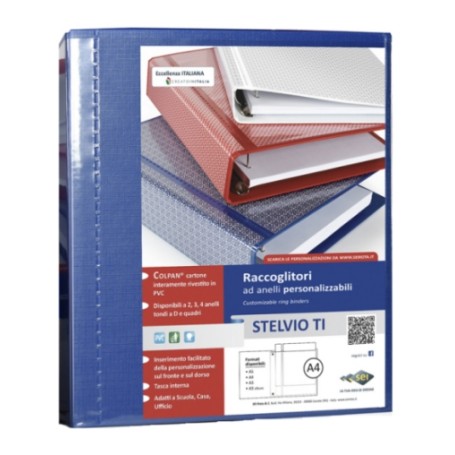 SEI Rota Stelvio TI raccoglitore ad anelli A4 Blu (36994637)