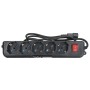 Vultech MU-UPS01 prolunghe e multiple 1,5 m 5 presa(e) AC Nero (MU-UPS01)