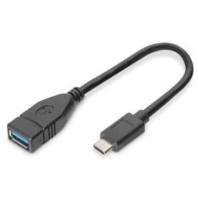 Digitus Cavo adattatore USB Type-C™, OTG, Type-C™ su A (AK-300315-001-S) Digitus Cavo adattatore USB Type-C™, OTG, Type-C™ su A (AK-300315-001-S)