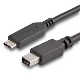 StarTech.com Cavo Adattatore Mini DisplayPort a USB-C da 1,8m - 4K 60Hz - Nero (CDP2MDPMM6B) StarTech.com Cavo Adattatore Mini DisplayPort a USB-C da 1,8m - 4K 60Hz - Nero (CDP2MDPMM6B)