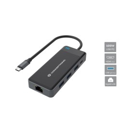 Conceptronic DONN14G replicatore di porte e docking station per notebook Cablato USB 3.2 Gen 1 (3.1 Gen 1) Type-C Gri (1ONN014G) Conceptronic DONN14G replicatore di porte e docking station per notebook Cablato USB 3.2 Gen 1 (3.1 Gen 1) Type-C Gri (1ONN014G)