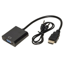 ADATTATORE LINK HDMI TO VGA M/F, 0,15MT, CON AUDIO MINI JACK 3,5 mm, NERO, LKCHD30F (LKADAT10) ADATTATORE LINK HDMI TO VGA M/F, 0,15MT, CON AUDIO MINI JACK 3,5 mm, NERO, LKCHD30F (LKADAT10)