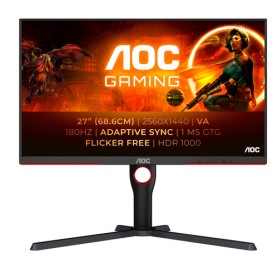 AOC G3 Q27G3XMN Monitor PC 68,6 cm (27") 2560 x 1440 Pixel 2K Ultra HD LED Nero (Q27G3XMN/BK)