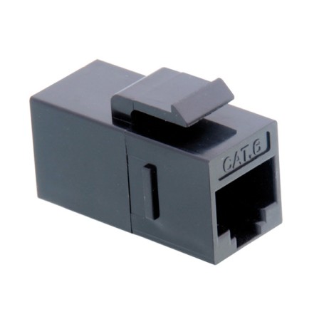 VALUE RJ-45 Keystone Modular Coupler, Cat.6, unshielded, black (21.99.3003)
