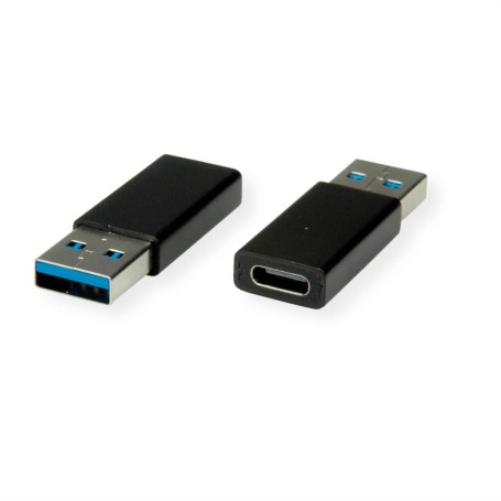 VALUE Adapter, USB 3.2 Gen 1, Type A - C, M/F USB Type A USB Type C Nero (12.99.2998)