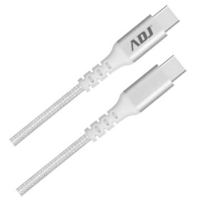 CAVO USB-C 2.0 1.5MT FOR APPLE WH ALUMINIUM SHELL+NYLON 480MBPS SPEED (110-00116)