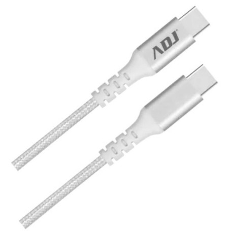 CAVO USB-C 2.0 1.5MT FOR APPLE WH ALUMINIUM SHELL+NYLON 480MBPS SPEED (110-00116)