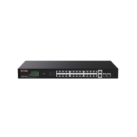 SWITCH POE UNMANAGED, 28 PORT, 24 POE (G1128P-24-250W)