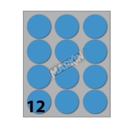 CONF10 BUSTE ETICHETTE 9 BLU DIAM34 (X11009BL)