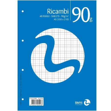 RICAMBI NON RINF. A5 90GR R. 4MM (0102501)