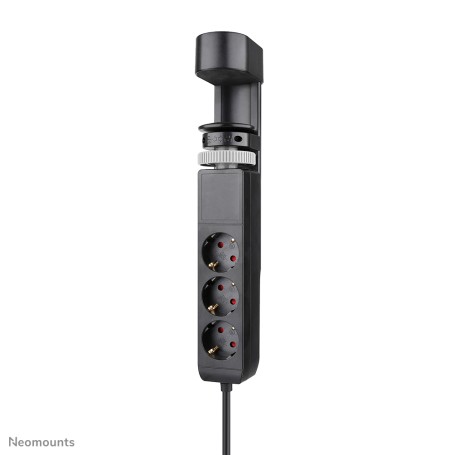 Neomounts DS22-840BL6 Multipresa da tavolo con morsetto e porte USB-C e USB-A - ricarica rapida