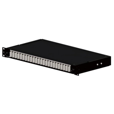 Optical Panel loaded with 12 SC SimplexSinglemode adapters - Black (FPCC1SXSM12SC2)